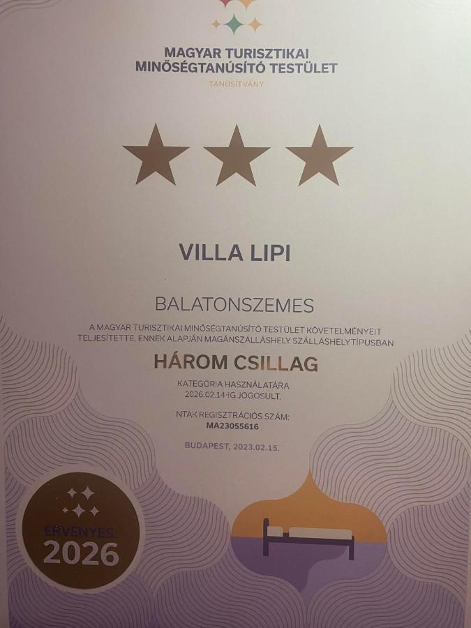 Villa Lipi - Home Away From Home Balatonszárszó Esterno foto